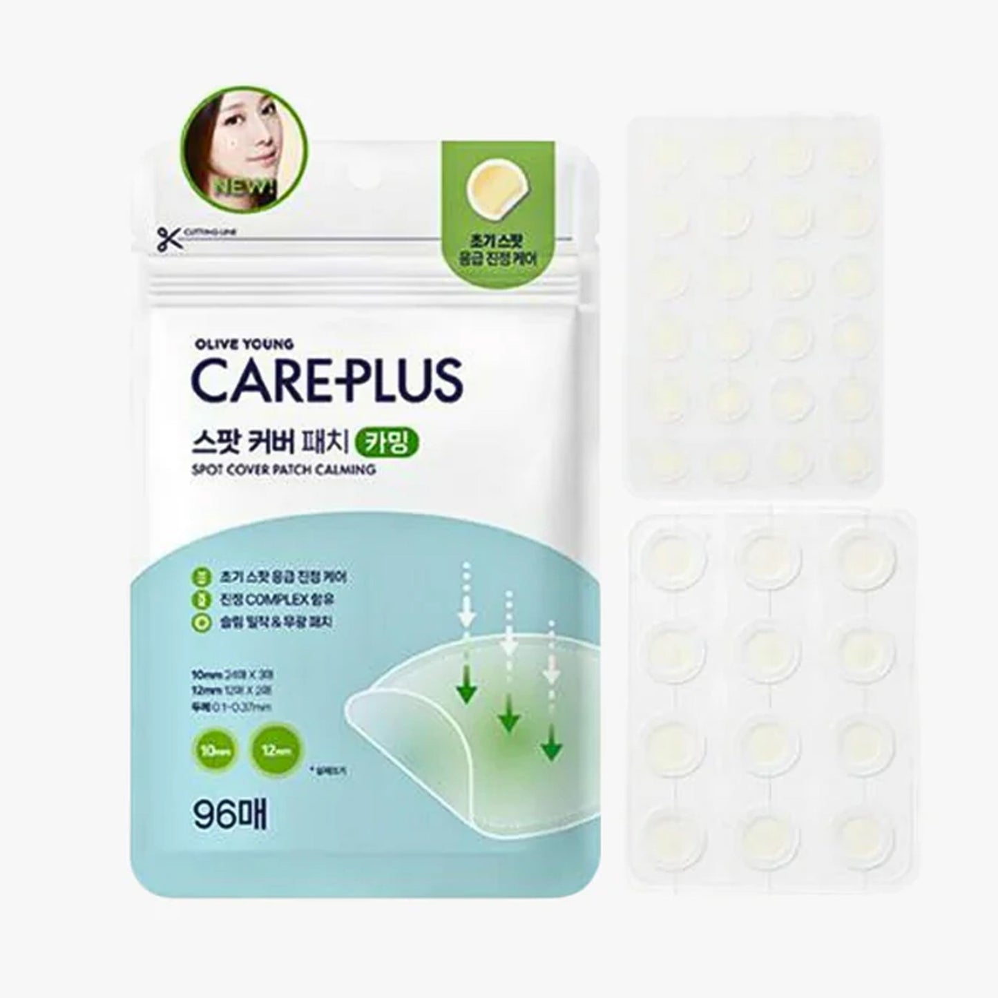 OLIVE YOUNG Care Plus Spot Cover Patch Calming 96 Counts