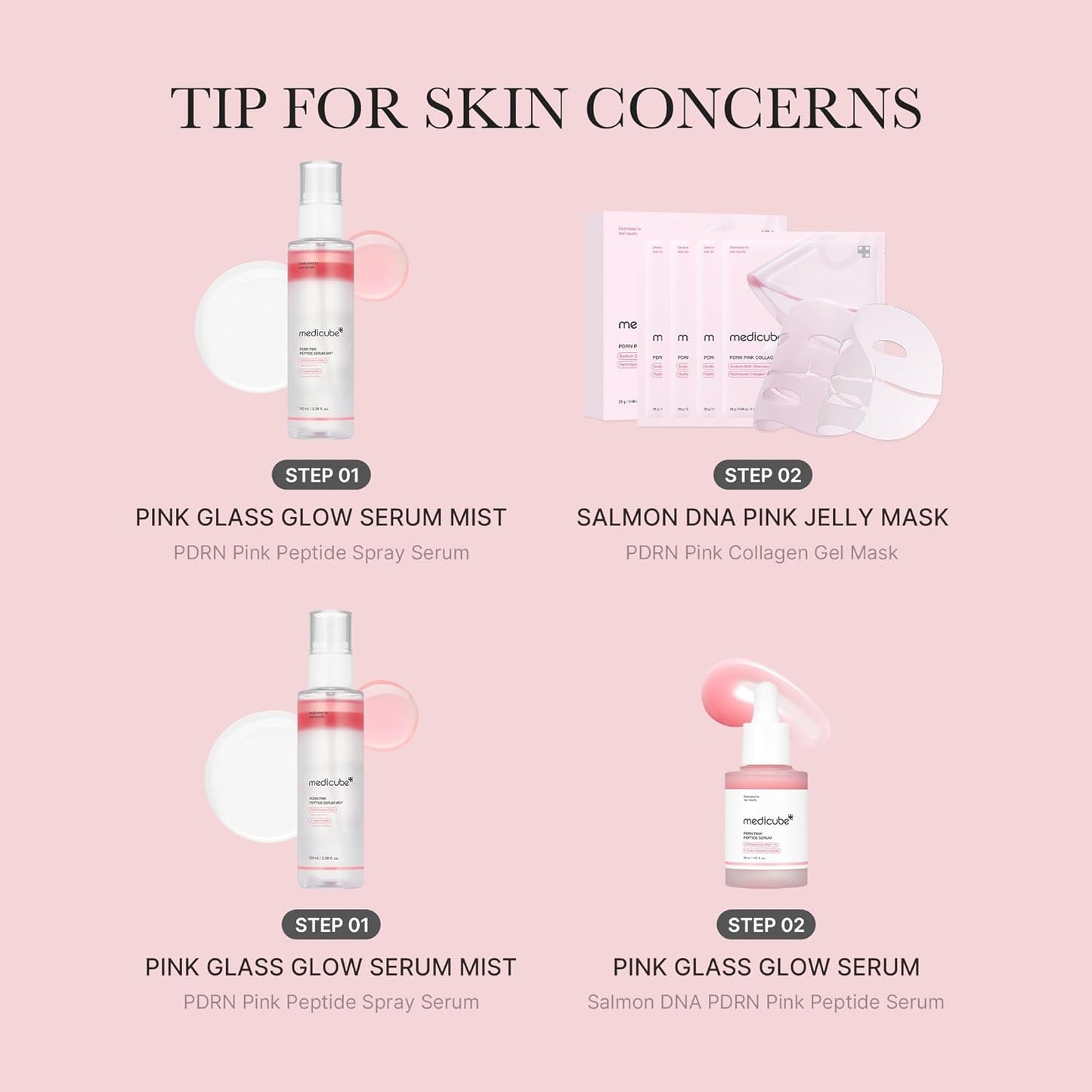 MEDICUBE PDRN Pink Glutathione Serum Mist 100ml