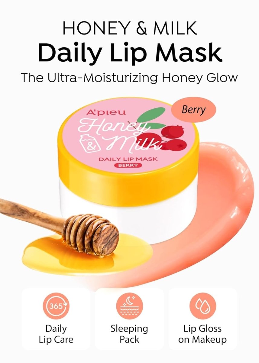 APIEU Honey & Milk Daily Lip Mask 6g - Berry Health & Beauty oceanbuy beauty markham toronto free ship USA asian korean skincare