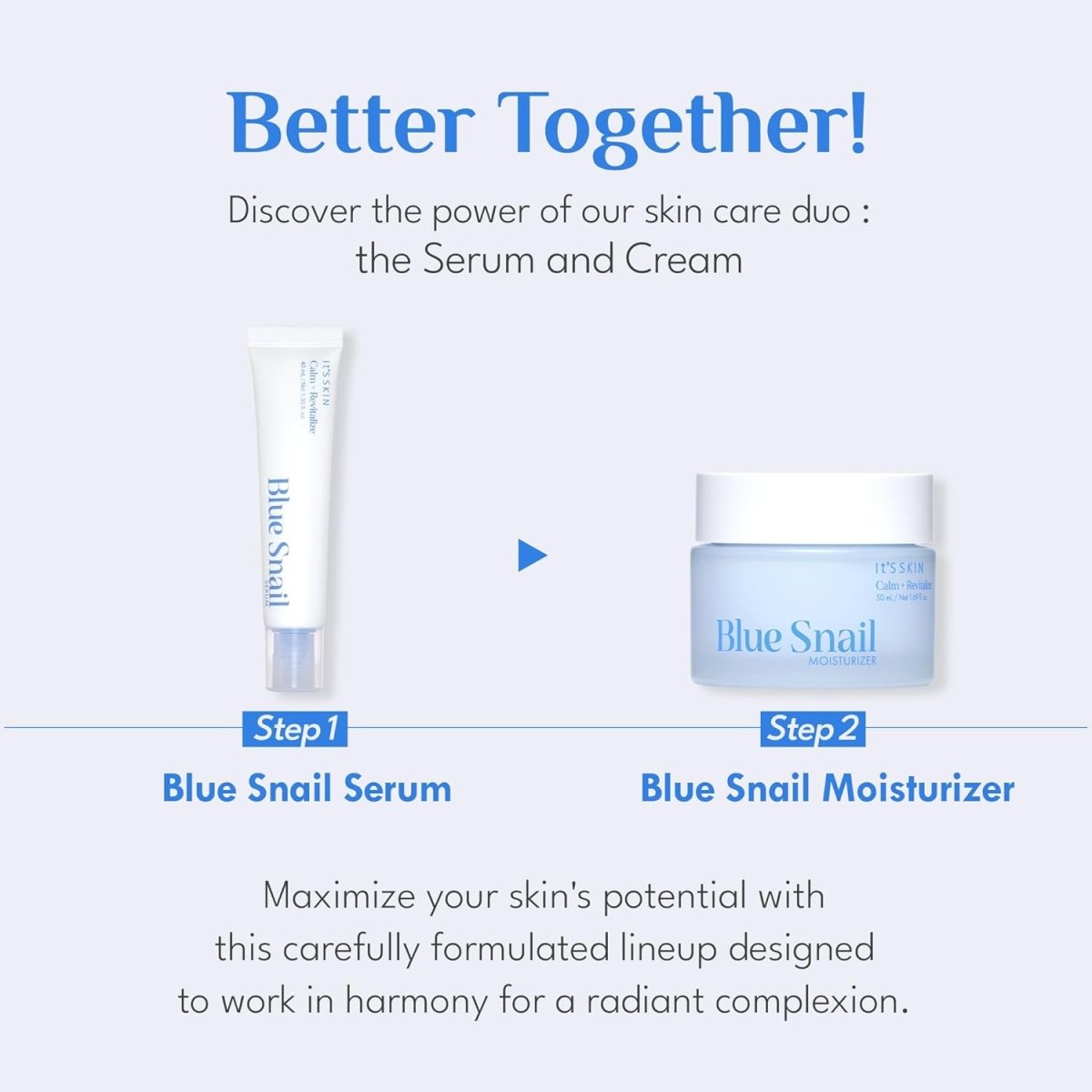 ITS SKIN Blue Snail Moisturizer 50ml Health & Beauty oceanbuy beauty markham toronto free ship USA asian korean skincare