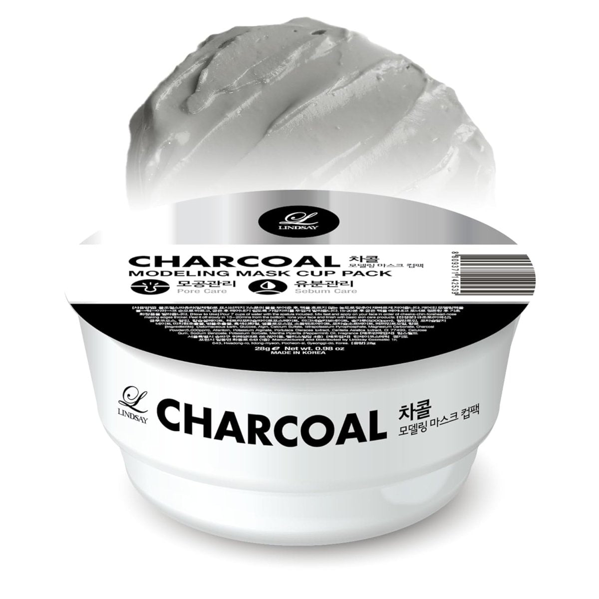 LINDSAY Modeling Mask Cup Pack 28g - Charcoal Health & Beauty oceanbuy beauty markham toronto free ship USA asian korean skincare