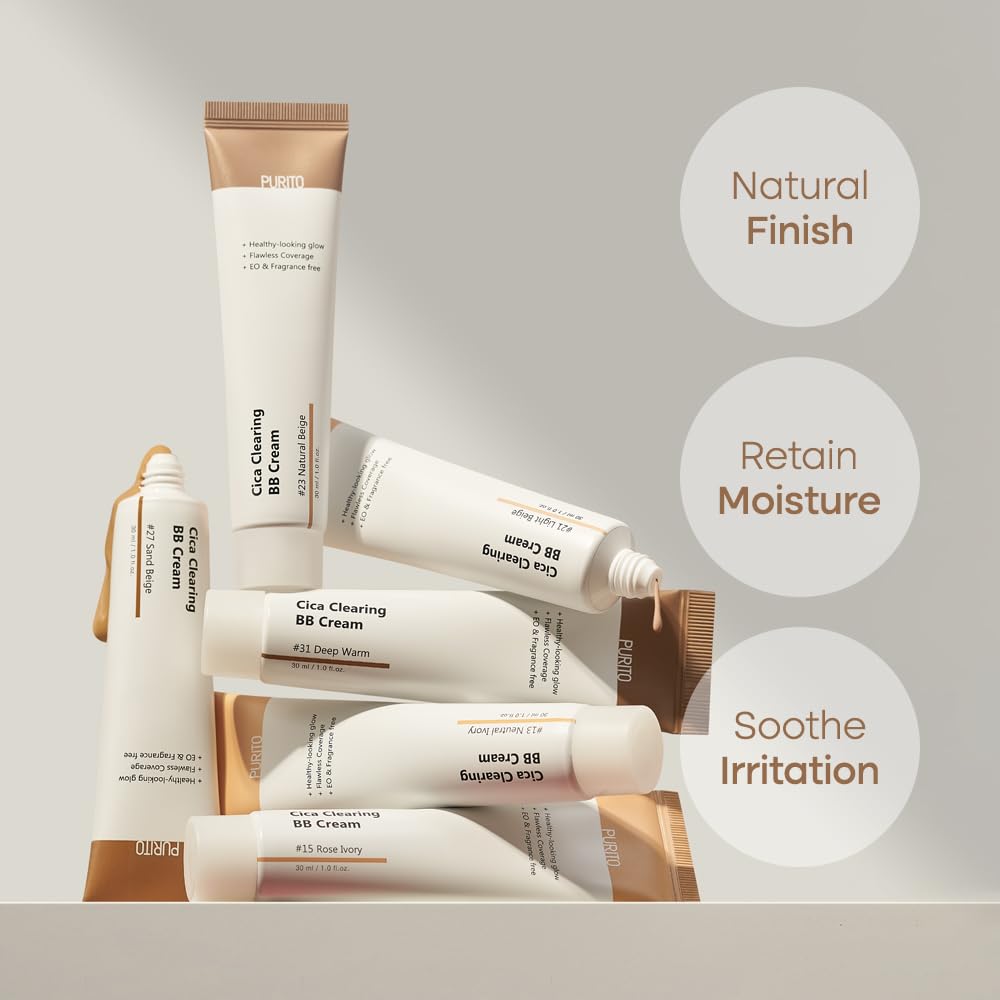 PURITO Cica Clearing BB Cream 30ml - #23 Natural Beige Health & Beauty oceanbuy beauty markham toronto free ship USA asian korean skincare