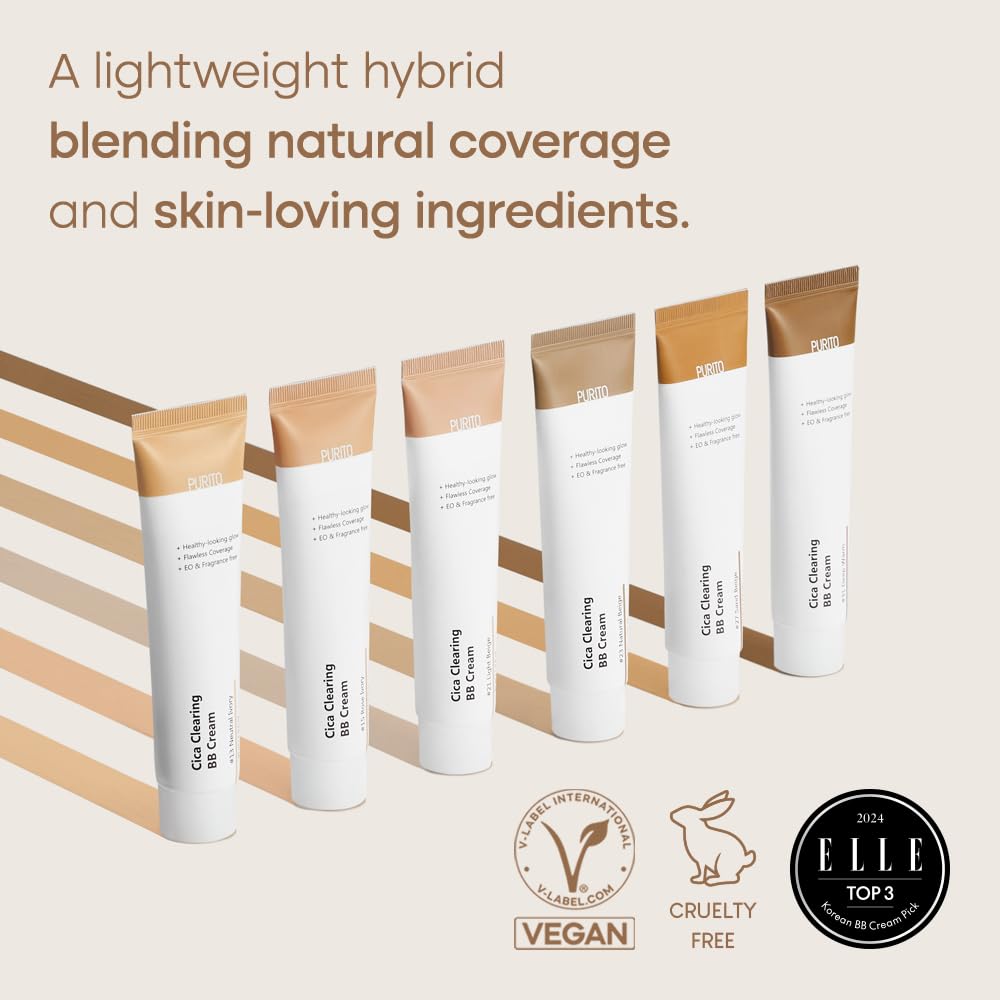 PURITO Cica Clearing BB Cream 30ml - #23 Natural Beige Health & Beauty oceanbuy beauty markham toronto free ship USA asian korean skincare