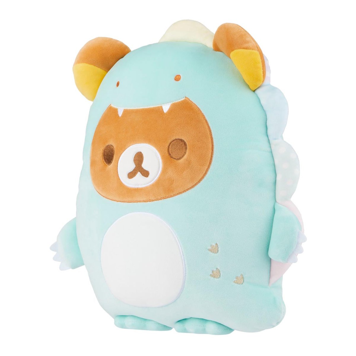 RILAKKUMA Plays with Dino Flat Mochi Plush Pastel Green - Size M Toys & Games oceanbuy beauty markham toronto free ship USA asian korean skincare