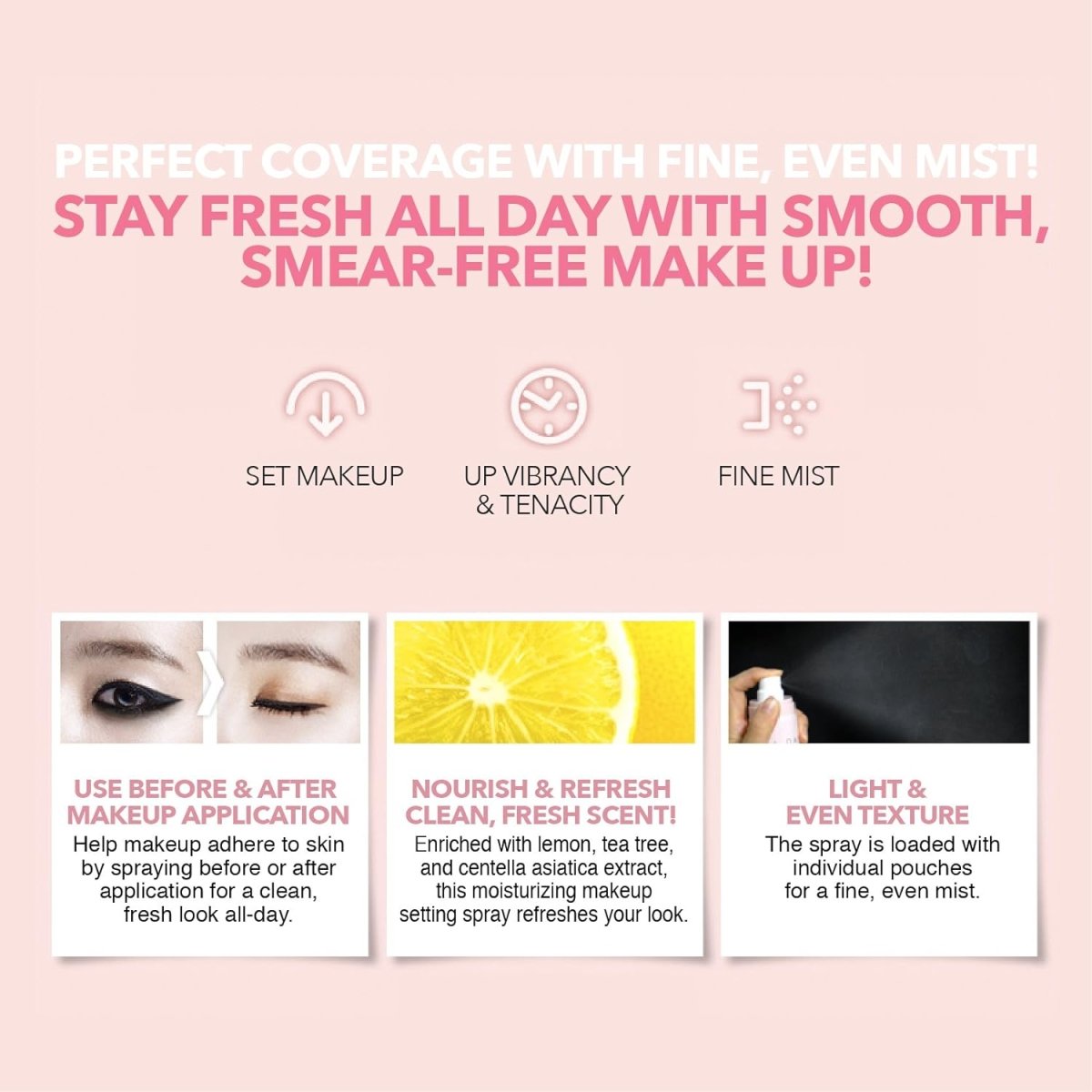 SO NATURAL All Day Tight Make Up Setting Fixx 75ml Health & Beauty oceanbuy.ca markham toronto free ship USA asian korean skincare