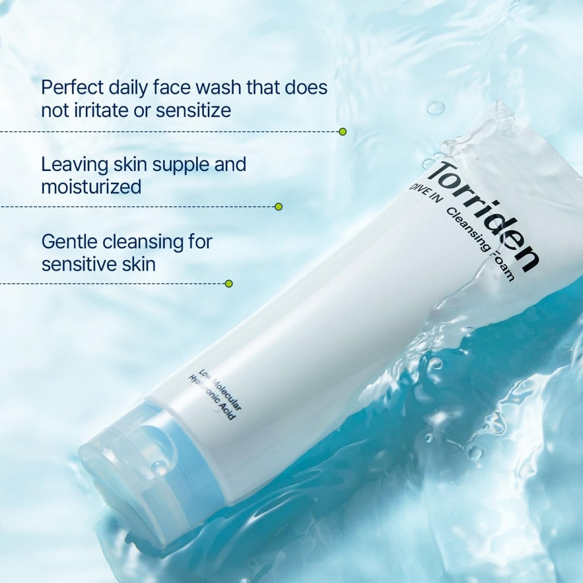 TORRIDEN DIVE - IN Low Molecular Hyaluronic Acid Cleansing Foam 150ml Health & Beauty oceanbuy beauty markham toronto free ship USA asian korean skincare