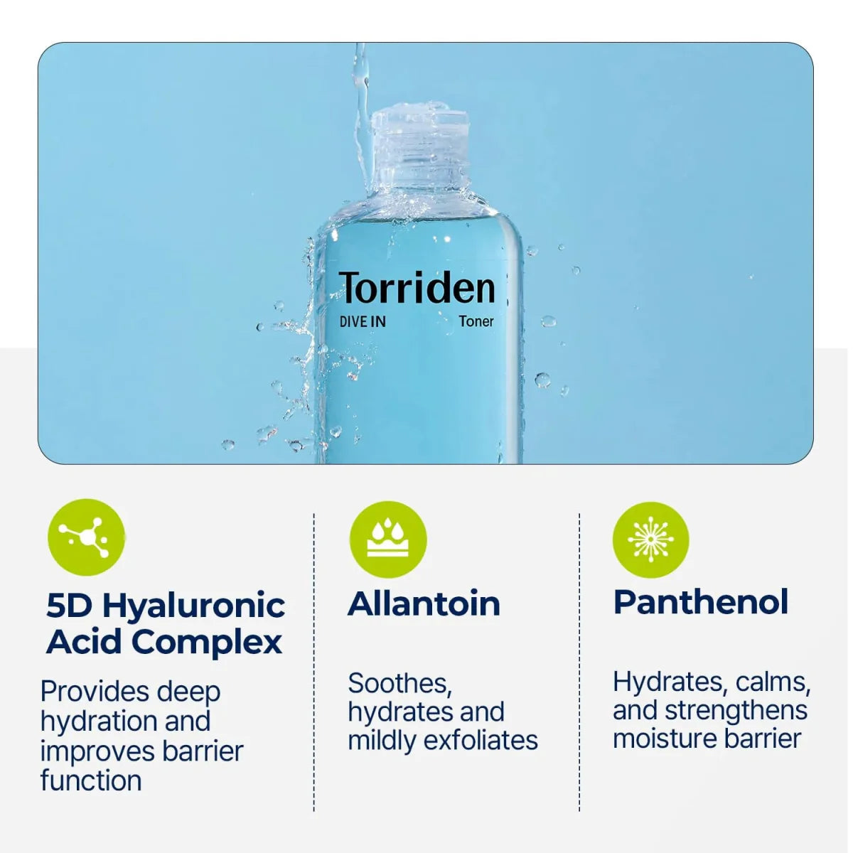 TORRIDEN DIVE - IN Low Molecule Hyaluronic Acid Toner 300ml Health & Beauty oceanbuy beauty markham toronto free ship USA asian korean skincare