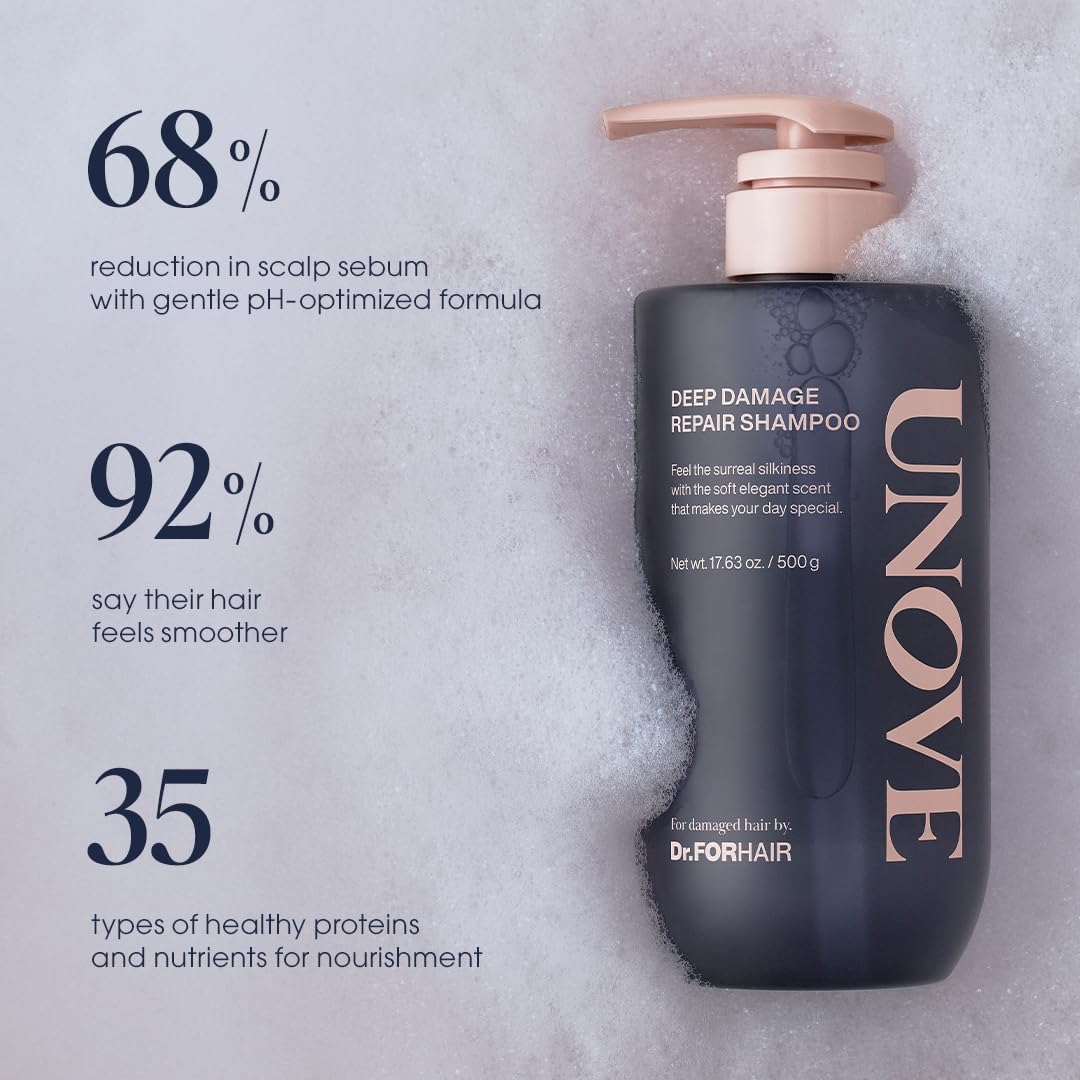 UNOVE Deep Damage Repair Shampoo 500ml Hair Care oceanbuy beauty markham toronto free ship USA asian korean skincare