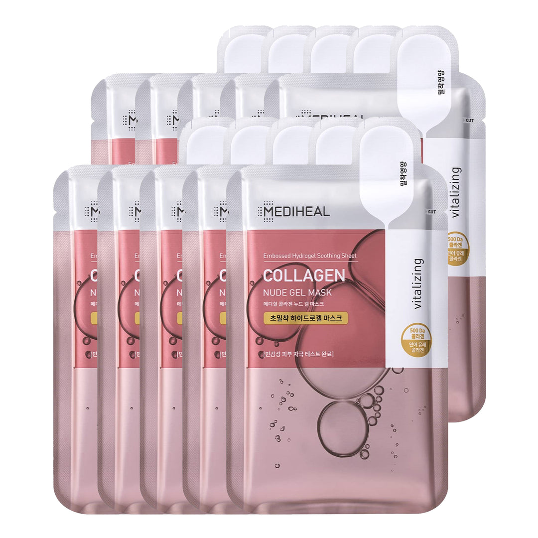 MEDIHEAL Collagen Nude Gel Mask 10Pcs