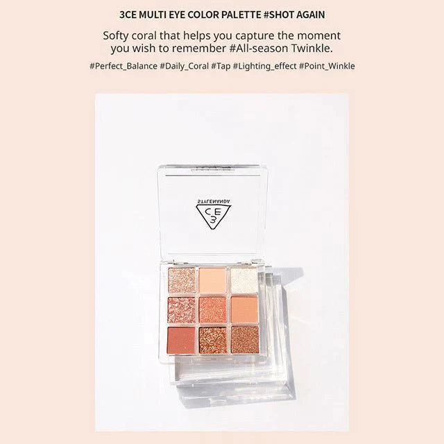 3CE Multi Eye Color Palette - #Shot Again Health & Beauty oceanbuy.ca markham toronto free ship USA asian korean skincare