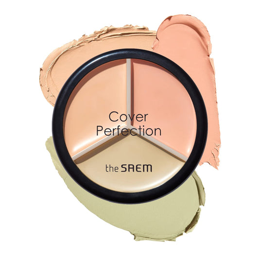 THE SAEM Cover Perfection Triple Pot Concealer - 03 Correct Up Beige Health & Beauty oceanbuy.ca markham toronto free ship USA asian korean skincare