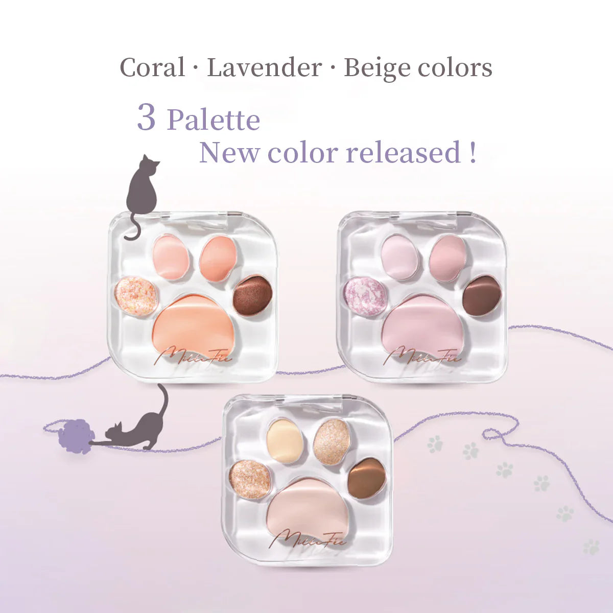 MILLEFEE Meow Paws Eyeshadow Palette - 04 Kimagure