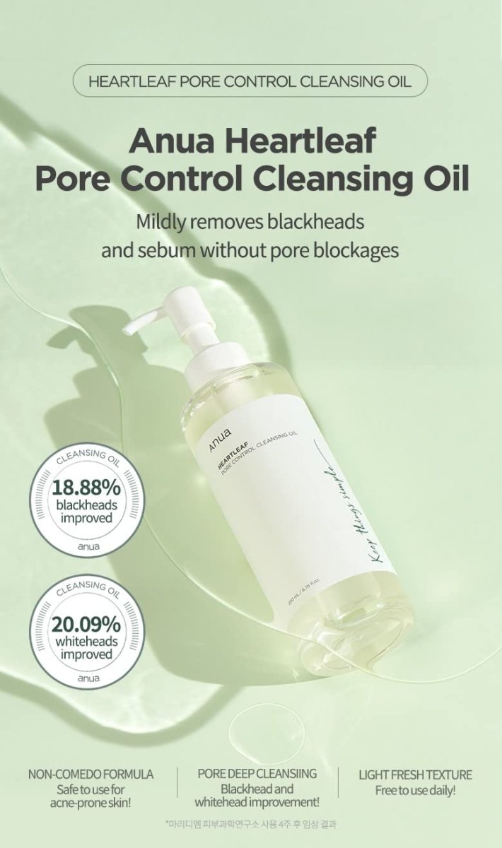 ANUA Heartleaf Pore Control Cleansing Oil 200ml Health & Beauty oceanbuy.ca markham toronto free ship USA asian korean skincare