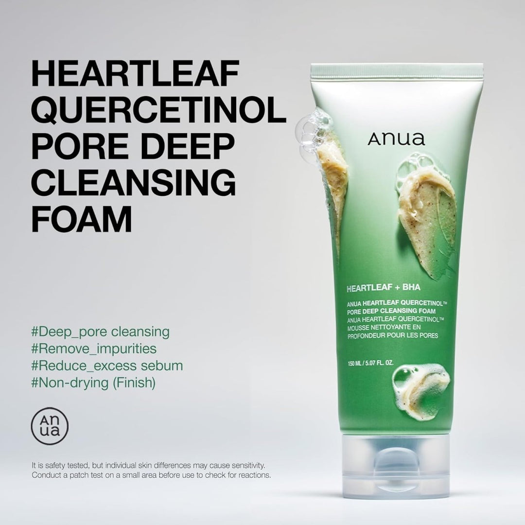 Anua Heartleaf Cleansing Foam packaging