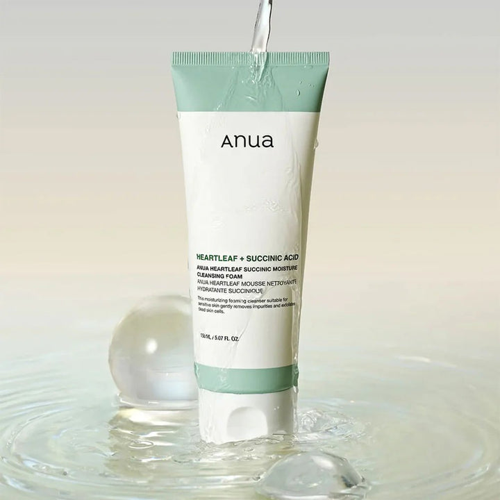 ANUA Heartleaf Succinic Moisture Cleansing Foam 150ml Health & Beauty Kbeauty markham toronto free ship USA asian korean
