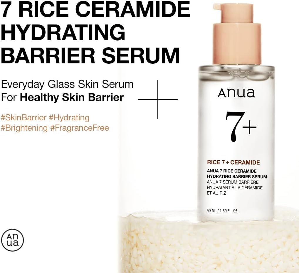 ANUA Rice 7 Ceramide Hydrating Barrier Serum 50ml Health & Beauty oceanbuy beauty markham toronto free ship USA asian korean skincare