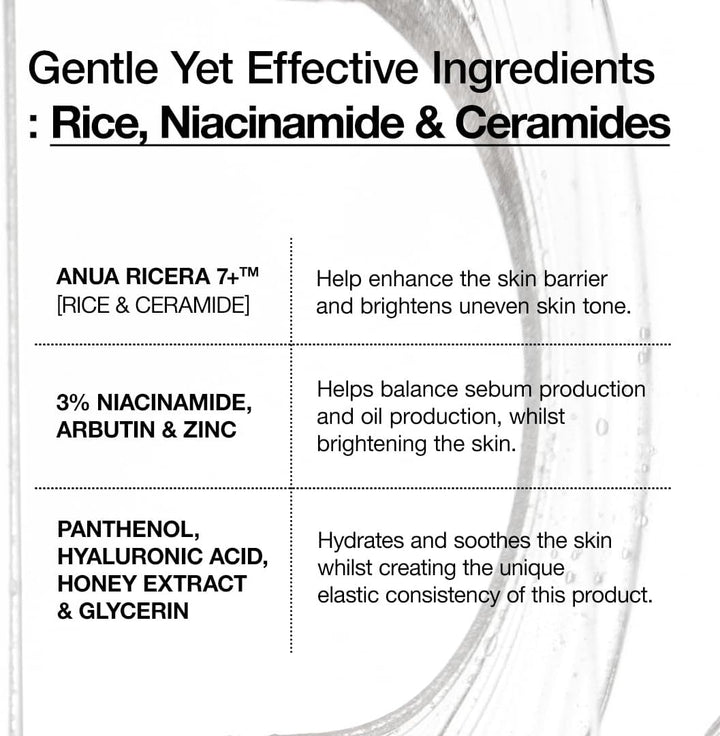 ANUA Rice 7 Ceramide Hydrating Barrier Serum 50ml Health & Beauty oceanbuy beauty markham toronto free ship USA asian korean skincare