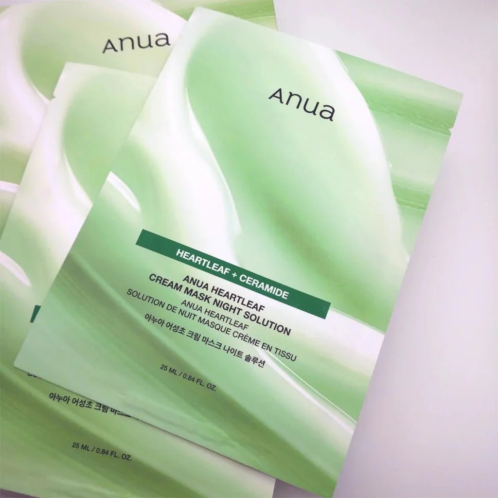 ANUA Heartleaf Cream Mask Night Solution Mask 1pc Sheet Mask 1