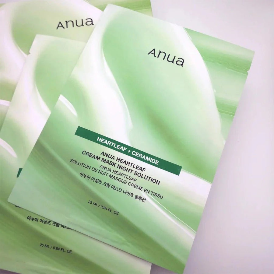 ANUA Heartleaf Cream Mask Night Solution Mask 1pc Sheet Mask 1