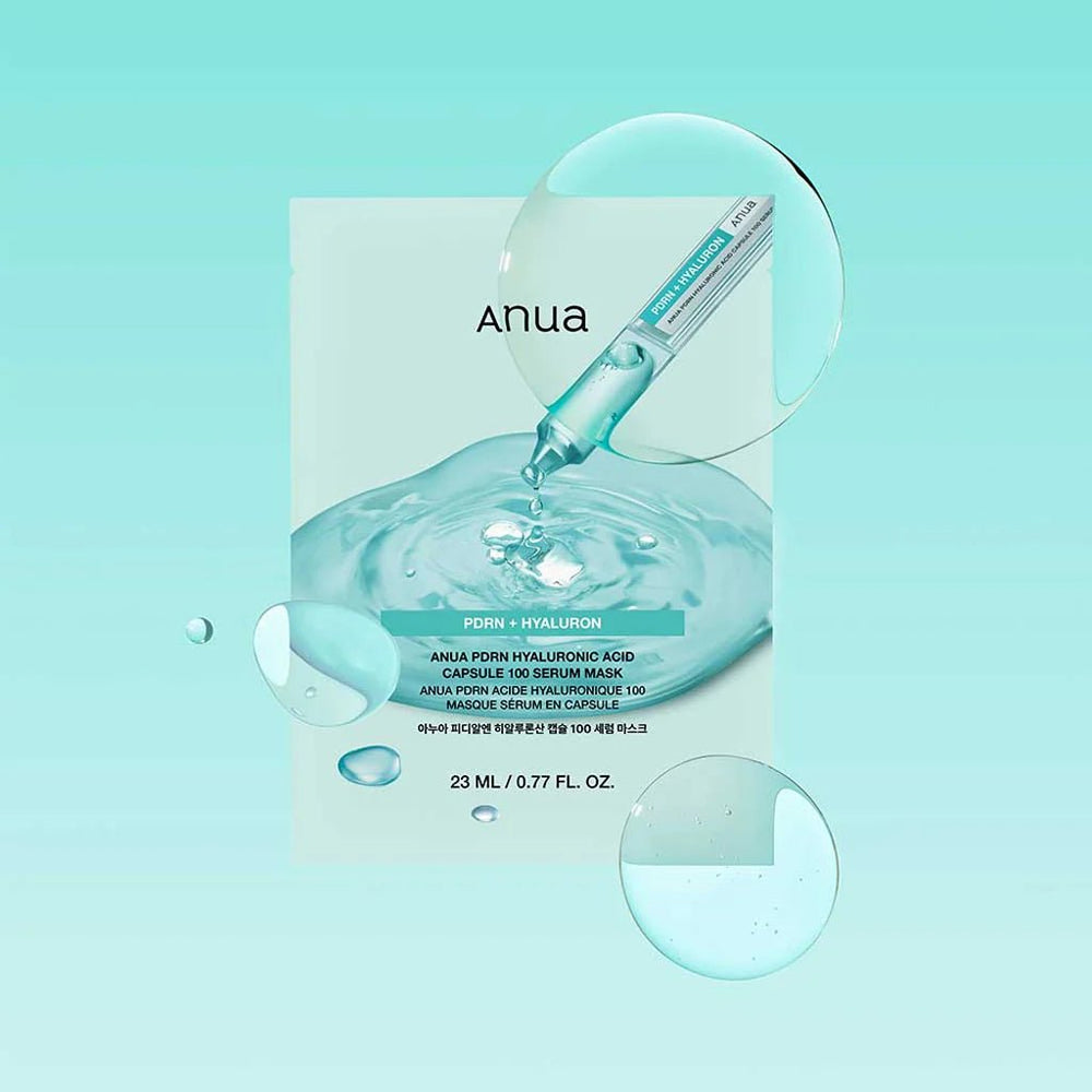 ANUA PDRN Hyaluronic Acid Capsule 100 Serum Mask 1Pcs Health & Beauty