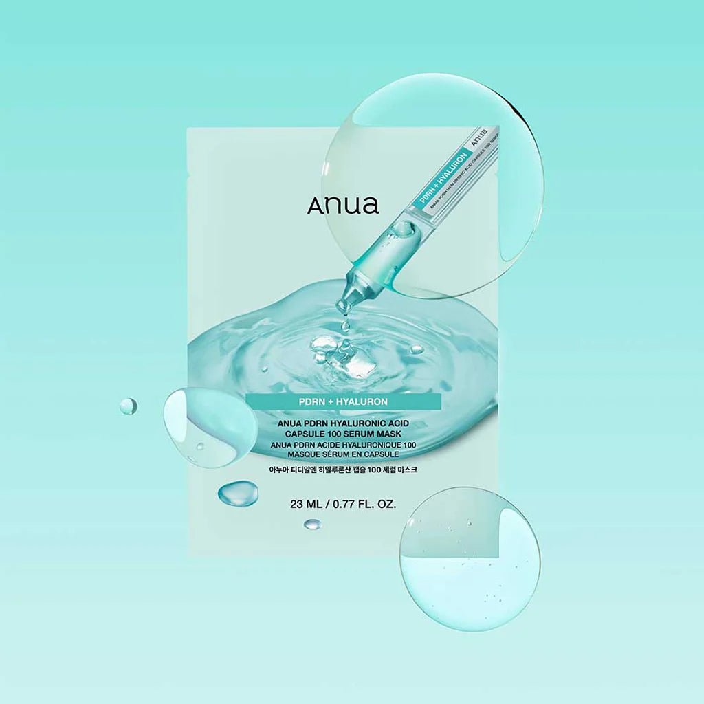 ANUA PDRN Hyaluronic Acid Capsule 100 Serum Mask 1Pcs Health & Beauty