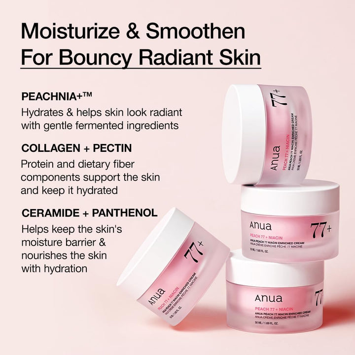 ANUA Peach 77 Niacin Enriched Cream 50ml Health & Beauty 5