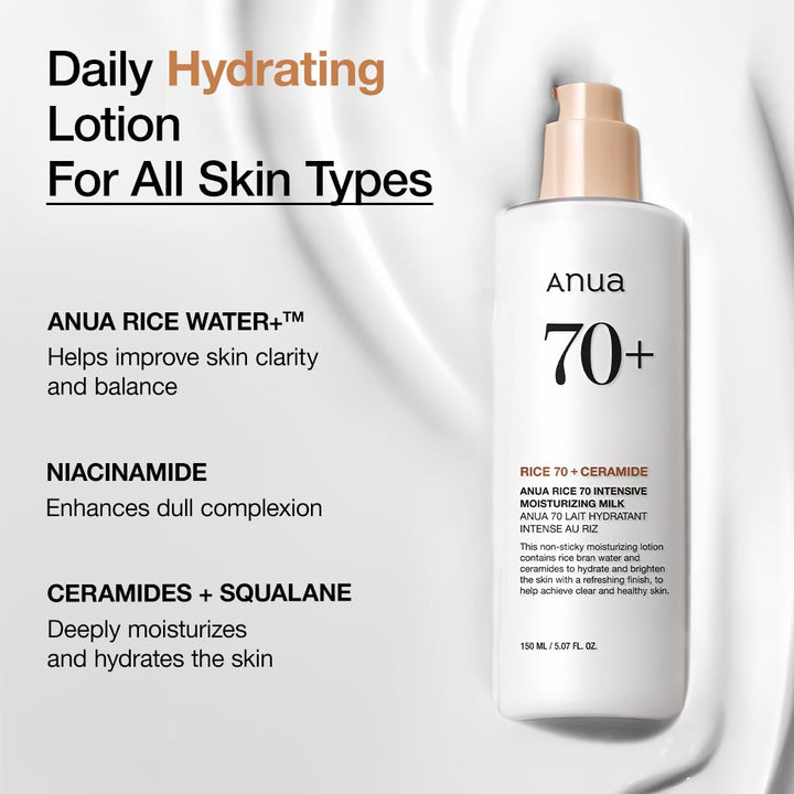 ANUA Rice 70 Intensive Moisturizing Milk 150ml Health & Beauty 4