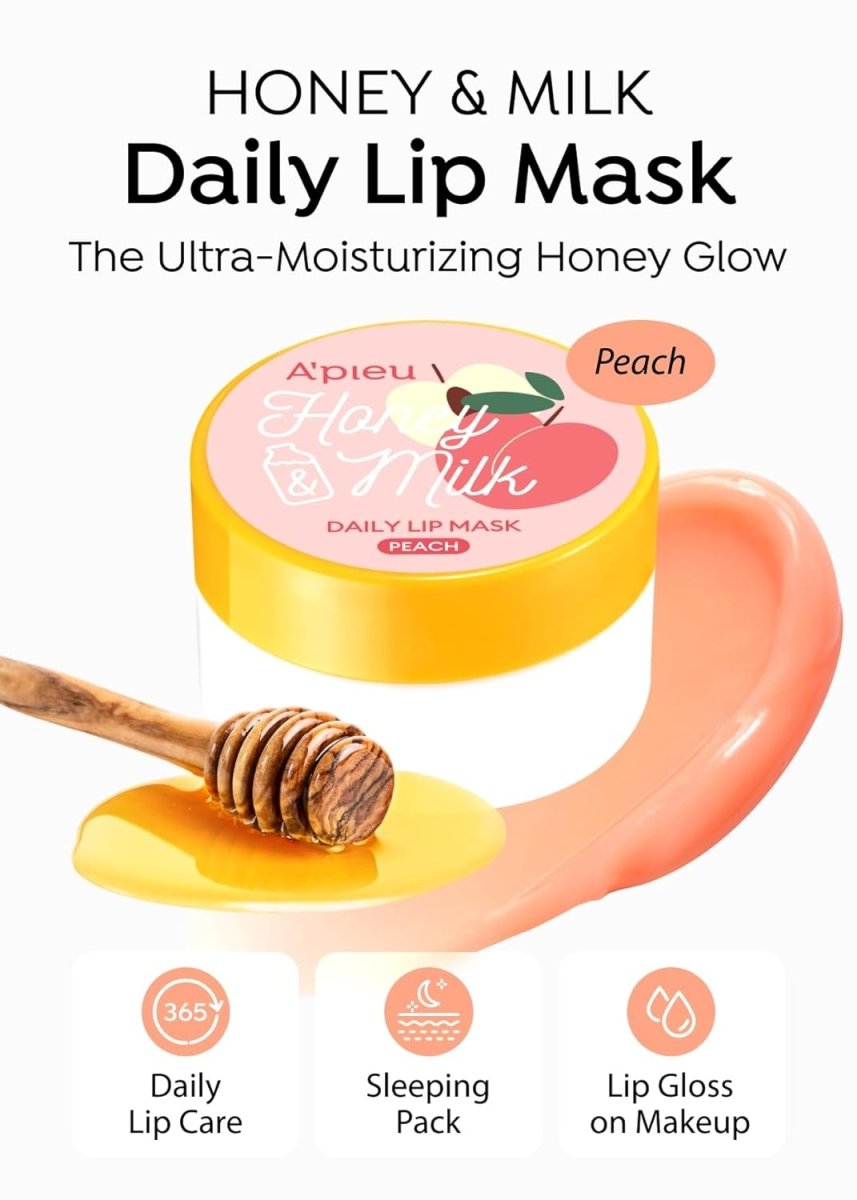 APIEU Honey & Milk Daily Lip Mask 6g - Peach Health & Beauty oceanbuy beauty markham toronto free ship USA asian korean skincare