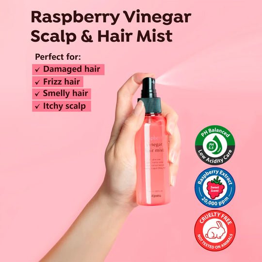 APIEU Raspberry Vinegar Hair Mist 105ml oceanbuy.ca markham toronto free ship USA asian korean skincare