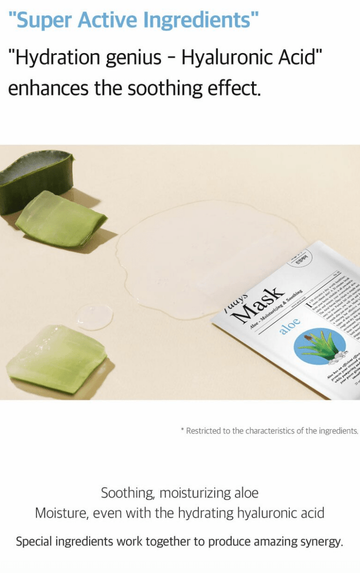 ARIUL 7 Days Mask 1Pcs - Aloe H Health & Beauty oceanbuy beauty markham toronto free ship USA asian korean skincare