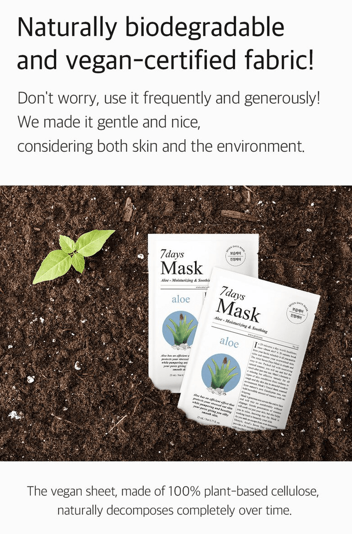 ARIUL 7 Days Mask 1Pcs - Aloe H Health & Beauty oceanbuy beauty markham toronto free ship USA asian korean skincare