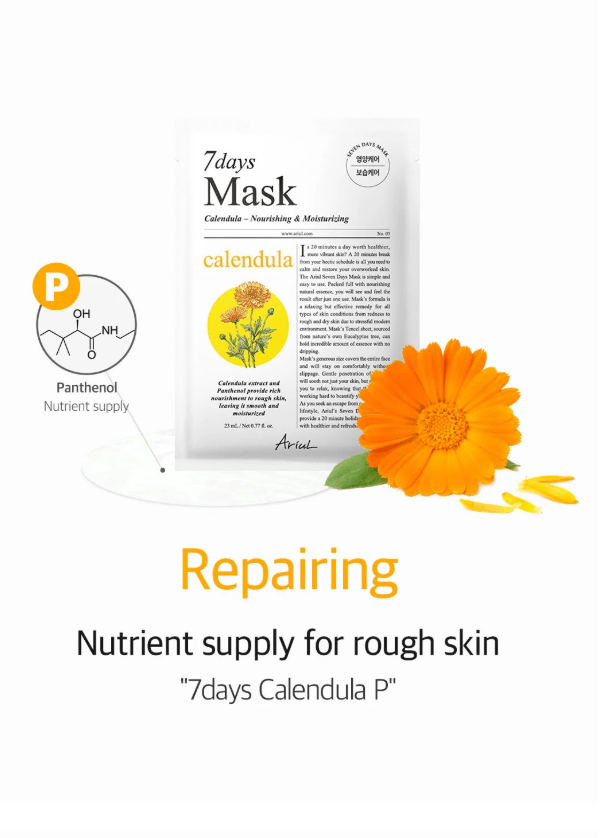ARIUL 7 Days Mask 1Pcs - Calendula P Health & Beauty oceanbuy beauty markham toronto free ship USA asian korean skincare