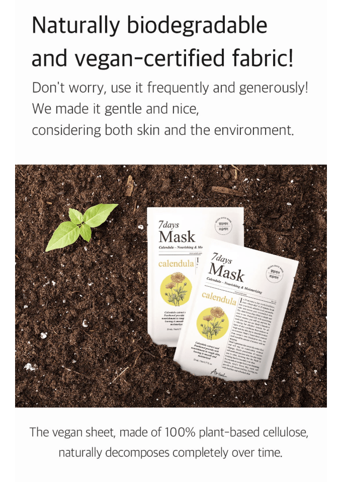 ARIUL 7 Days Mask 1Pcs - Calendula P Health & Beauty oceanbuy beauty markham toronto free ship USA asian korean skincare