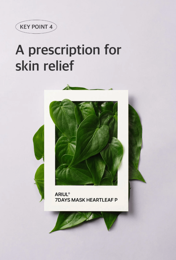 ARIUL 7 Days Mask 1Pcs - Heartleaf P Health & Beauty oceanbuy beauty markham toronto free ship USA asian korean skincare