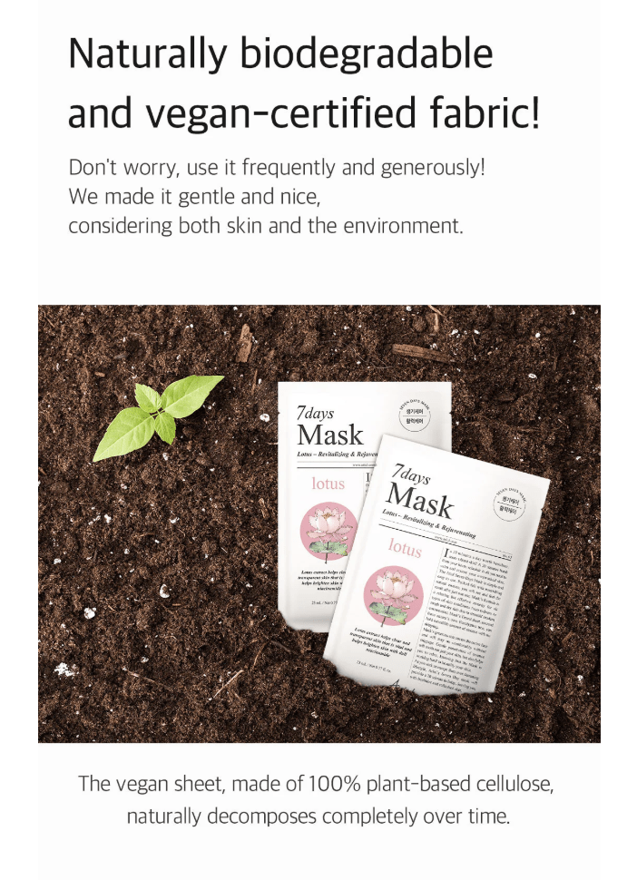 ARIUL 7 Days Mask 1Pcs - Lotus N Health & Beauty oceanbuy beauty markham toronto free ship USA asian korean skincare