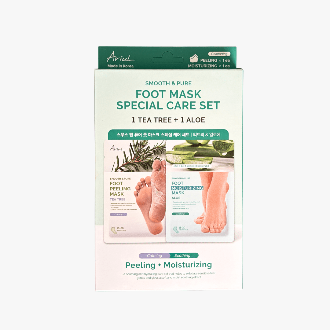 ARIUL Smooth & Pure Foot Mask Special Care Duo Set - Comforting Foot Care 1