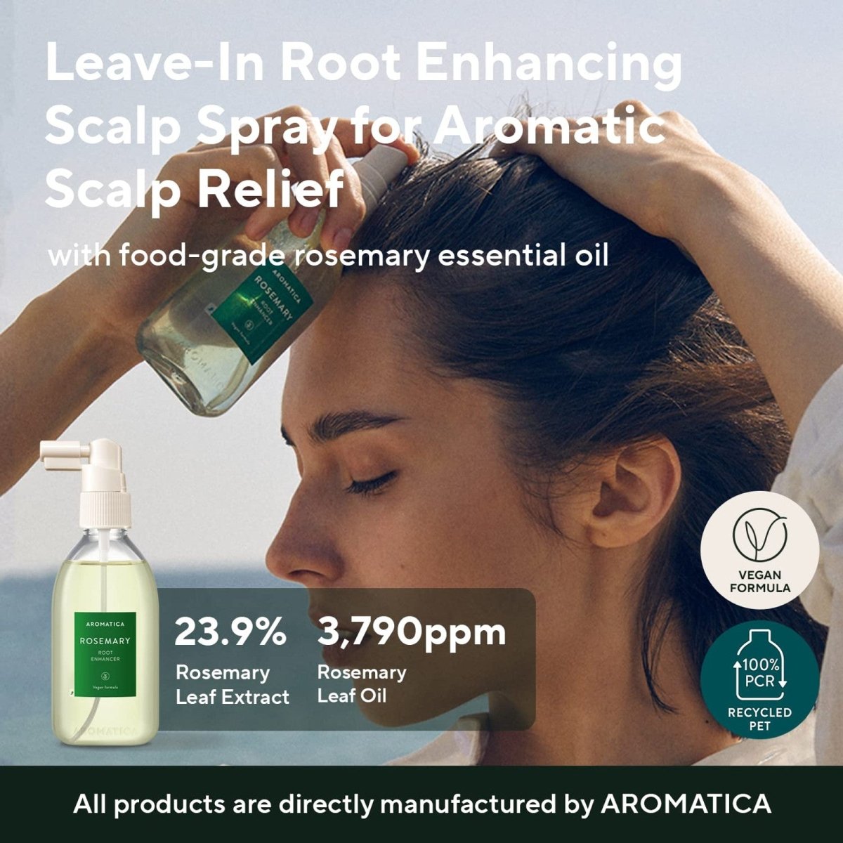 AROMATICA Rosemary Root Enhancer 100ml Hair Care oceanbuy beauty markham toronto free ship USA asian korean skincare