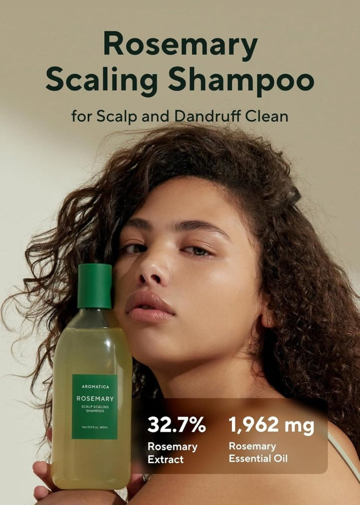 AROMATICA Rosemary Scalp Scaling Shampoo 400ml Hair Care Kbeauty markham toronto free ship USA asian korean