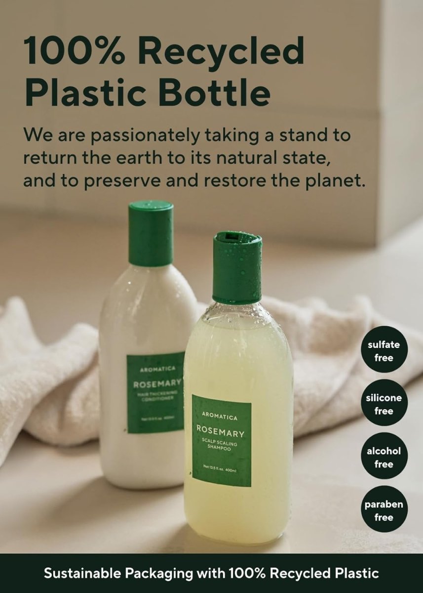 AROMATICA Rosemary Scalp Scaling Shampoo 400ml Hair Care Kbeauty markham toronto free ship USA asian korean