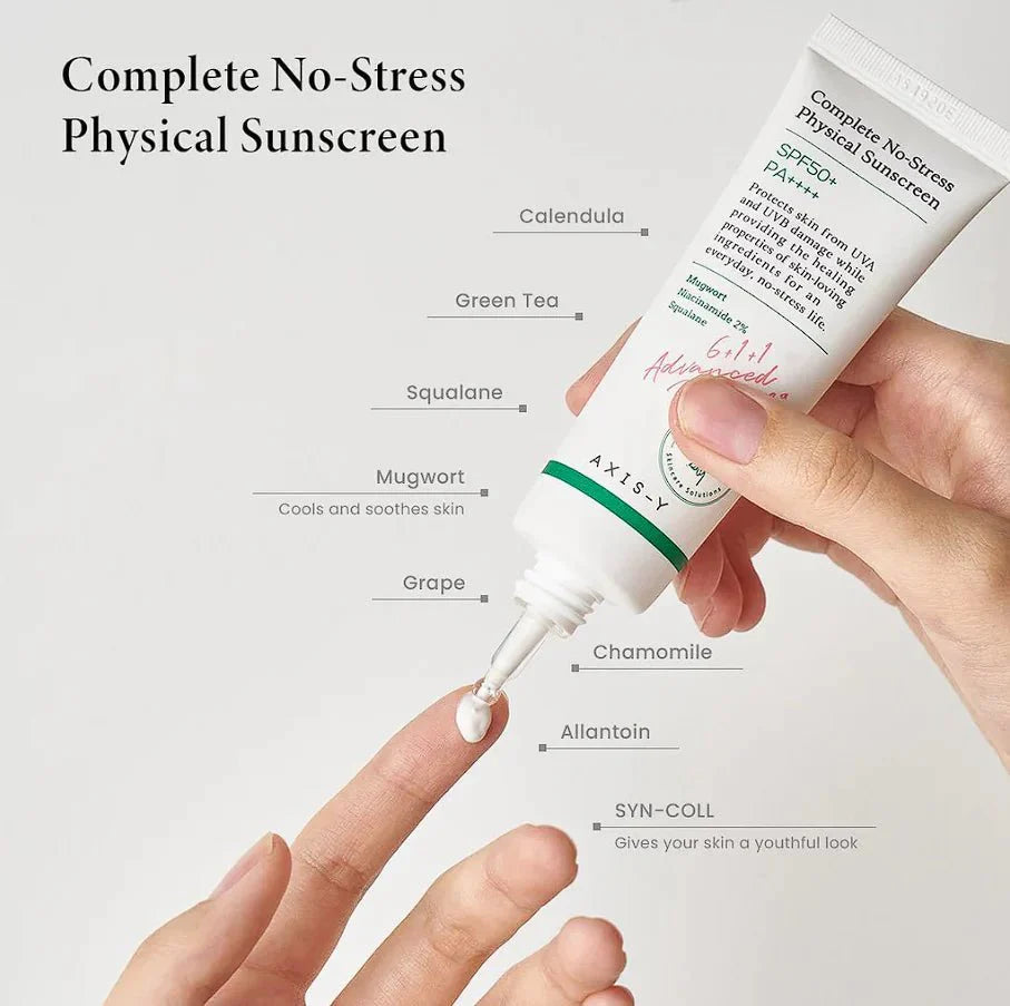 AXIS - Y Complete No - Stress Physical Sunscreen 50ml Health & Beauty oceanbuy.ca markham toronto free ship USA asian korean skincare