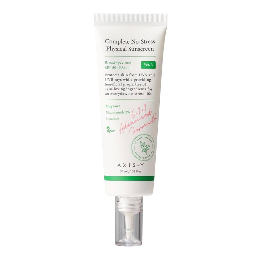 AXIS - Y Complete No - Stress Physical Sunscreen SPF50+ PA++++ 50ml Health & Beauty Kbeauty markham toronto free ship USA asian korean