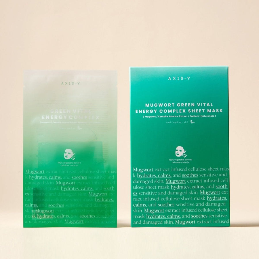 AXIS - Y Green Vital Energy Complex Mask 5pc Sheet Mask 1