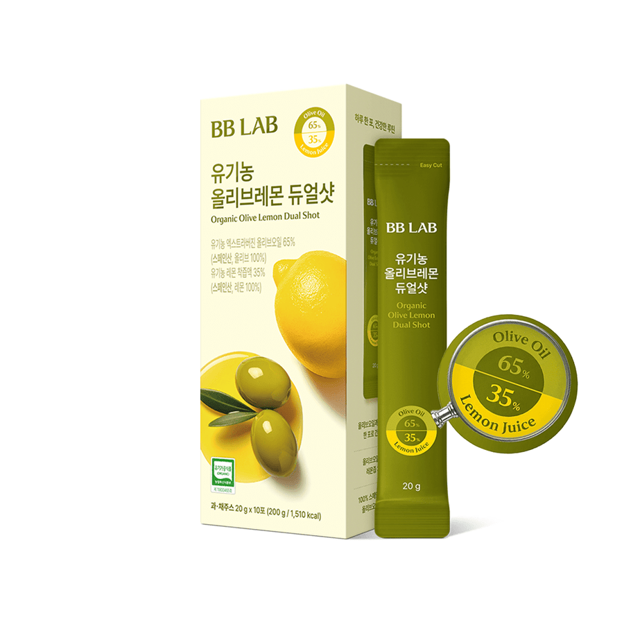 BBLAB Organic Olive Lemon Dual Shot 10pcs 1