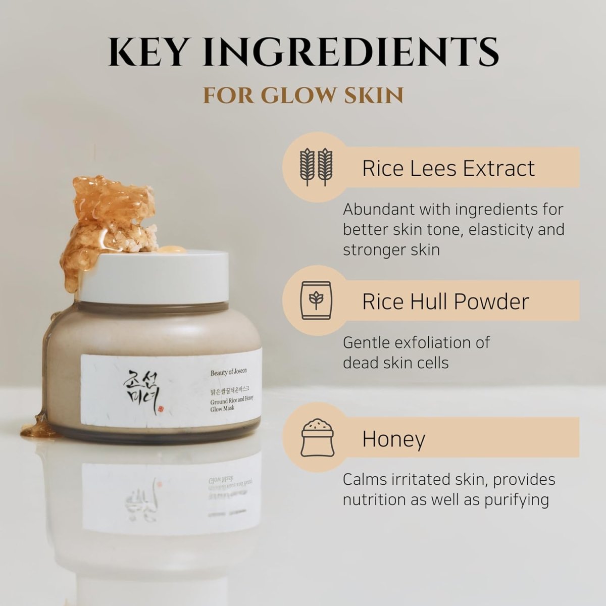 BEAUTY OF JOSEON Ground Rice and Honey Glow Mask 150ml Health & Beauty oceanbuy.ca markham toronto free ship USA asian korean skincare