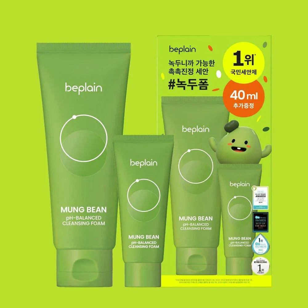 BEPLAIN Mung Bean PH - Balanced Cleansing Foam Set 160ml+40ml Health & Beauty oceanbuy.ca markham toronto free ship USA asian korean skincare