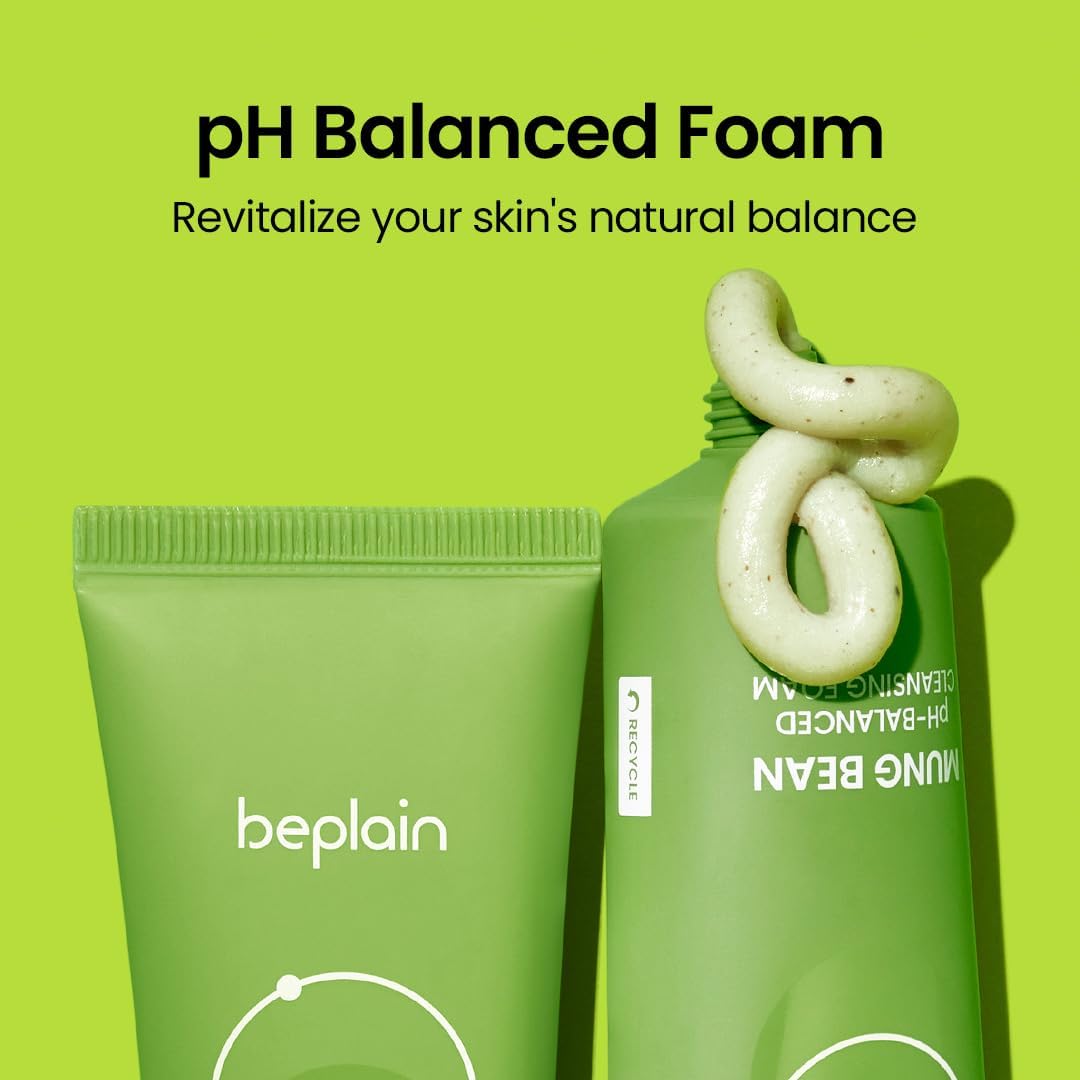 BEPLAIN Mung Bean PH Balanced Cleansing Foam 80ml Health & Beauty 3