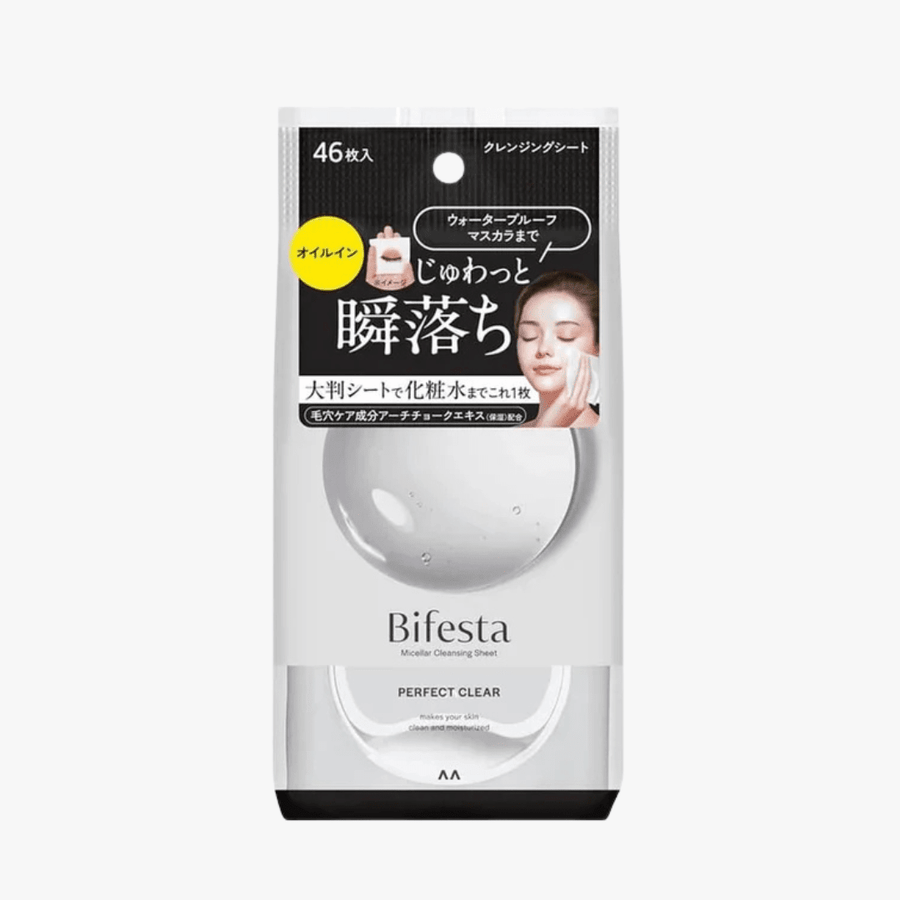 BIFESTA Micellar Cleansing Sheet Perfect Clear 46pcs Makeup Remover 1