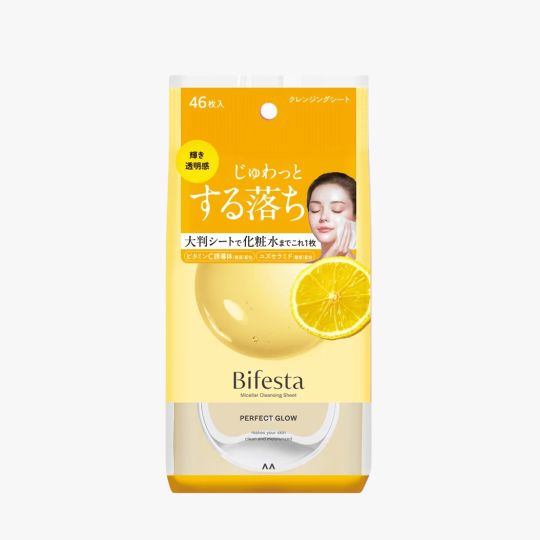BIFESTA Micellar Cleansing Sheet Perfect Glow 46pcs Makeup Remover 1