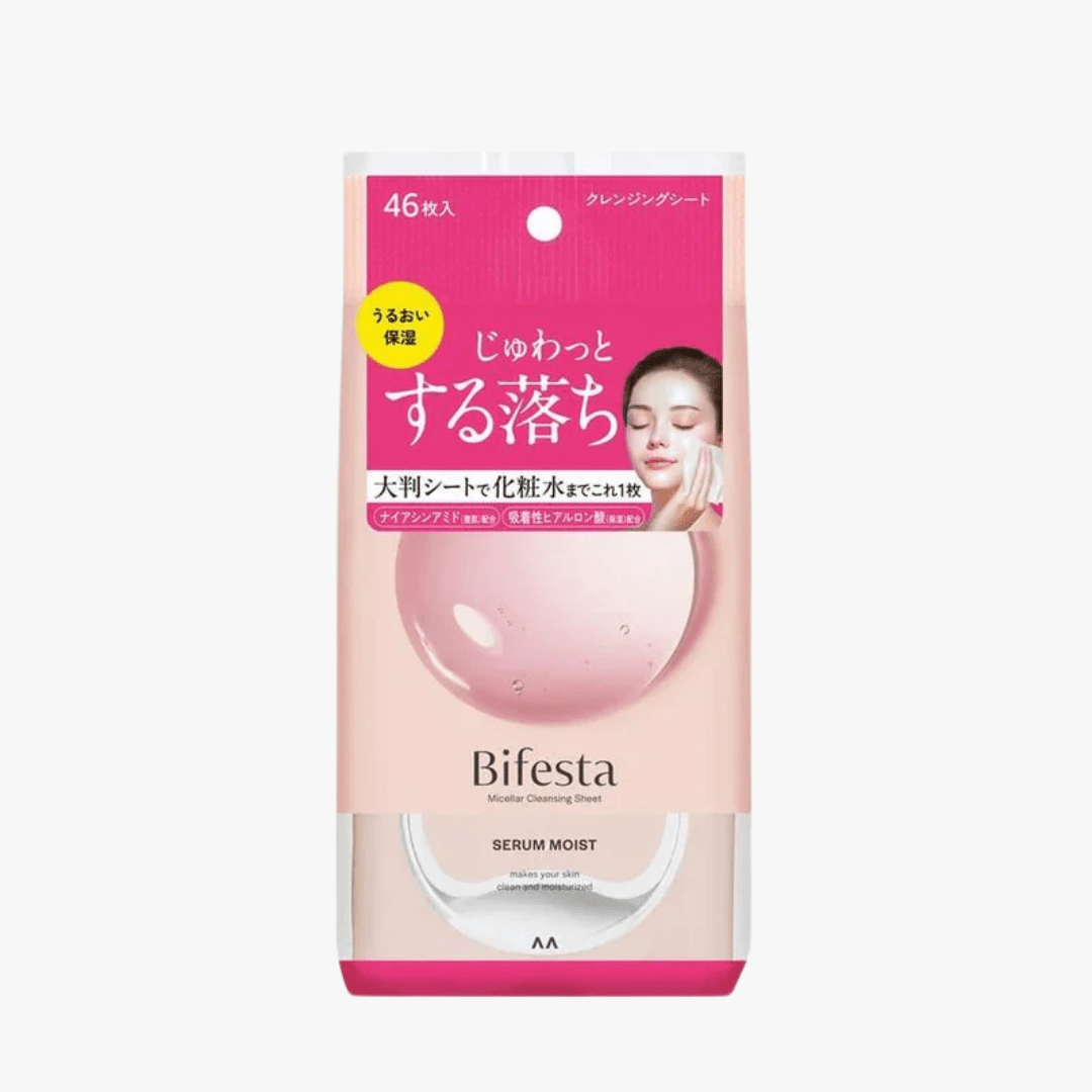 BIFESTA Micellar Cleansing Sheet Serum Moist 46pcs Makeup Remover 1