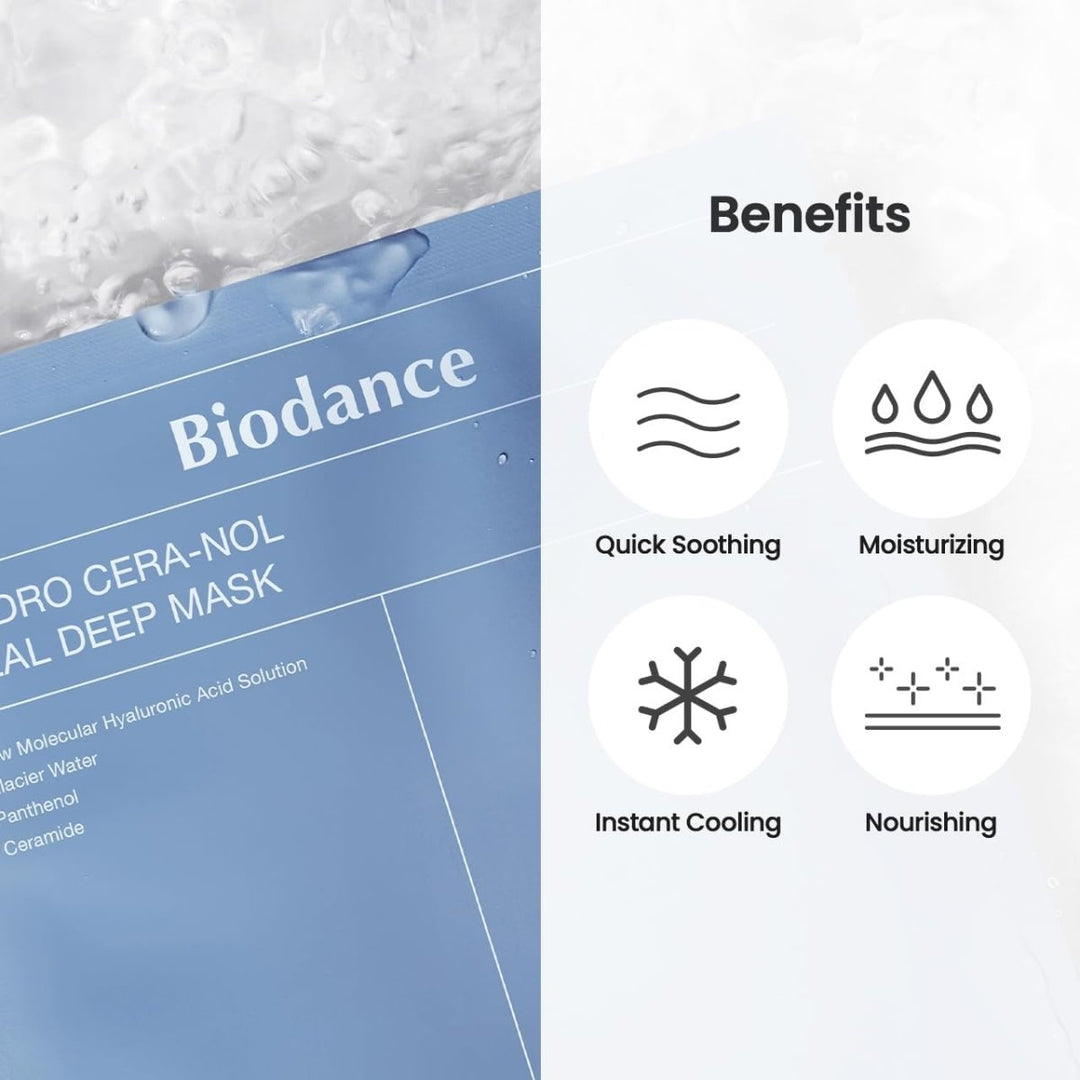 BIODANCE Hydro Cera - nol Real Deep Mask 4Pcs Health & Beauty oceanbuy beauty markham toronto free ship USA asian korean skincare